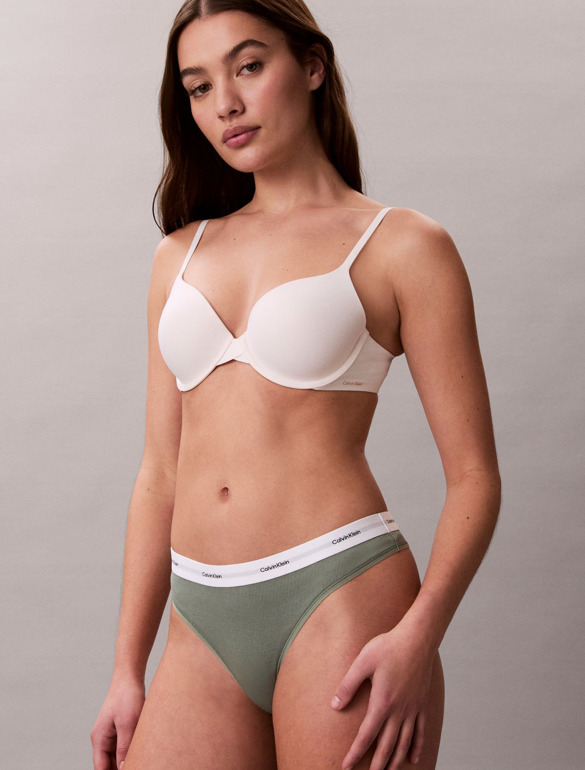 Calvin Klein Cotton Stretch Rib Thong
