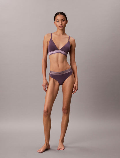 Calvin Klein Icon Cotton Modal Metallic Thong