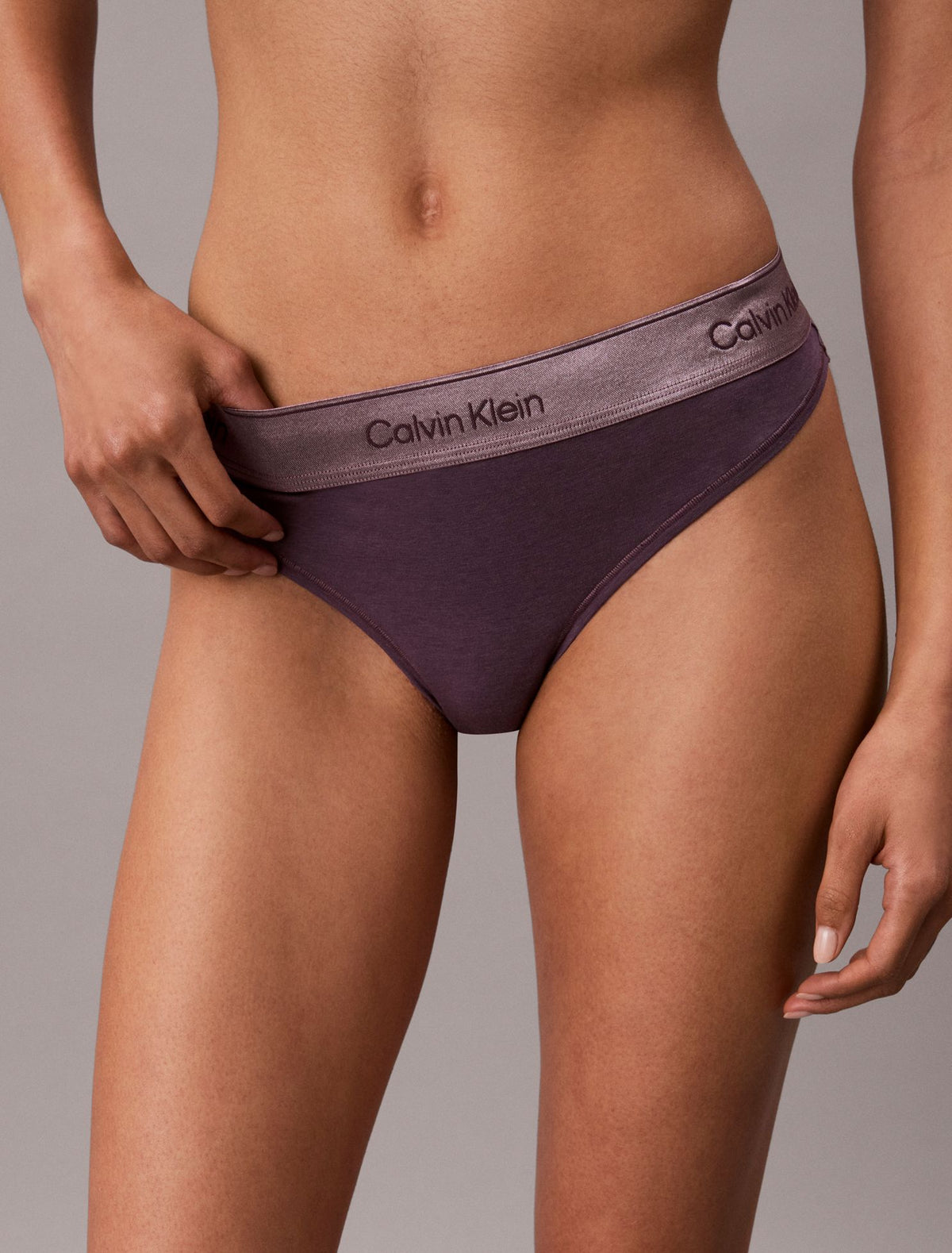 Calvin Klein Icon Cotton Modal Metallic Thong