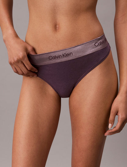 Calvin Klein Icon Cotton Modal Metallic Thong