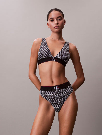 Calvin Klein Graphic Monogram Microfiber Stretch Thong