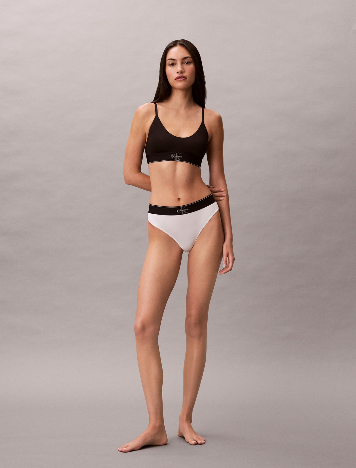Calvin Klein Graphic Monogram Microfiber Stretch Thong