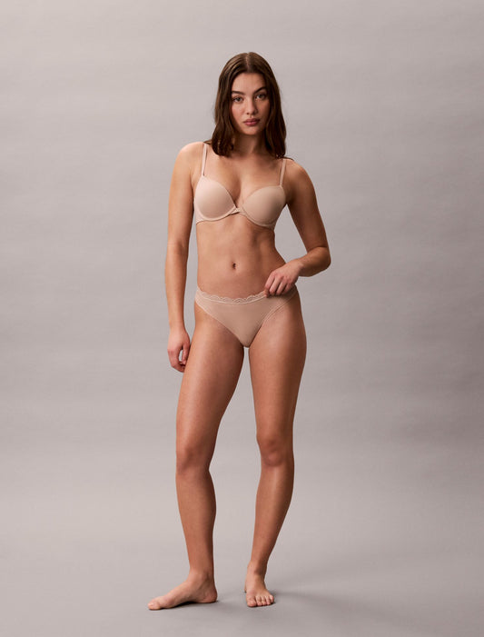 Calvin Klein Microfiber Stretch with Lace Thong
