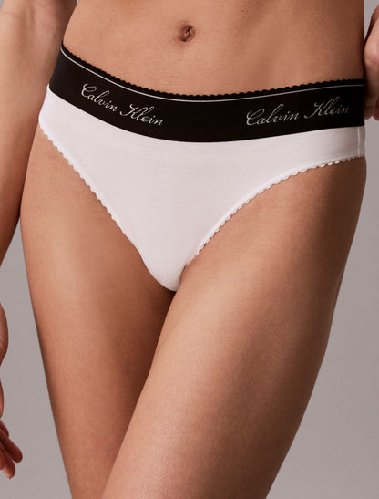 Calvin Klein Icon Cotton Modal Script Thong