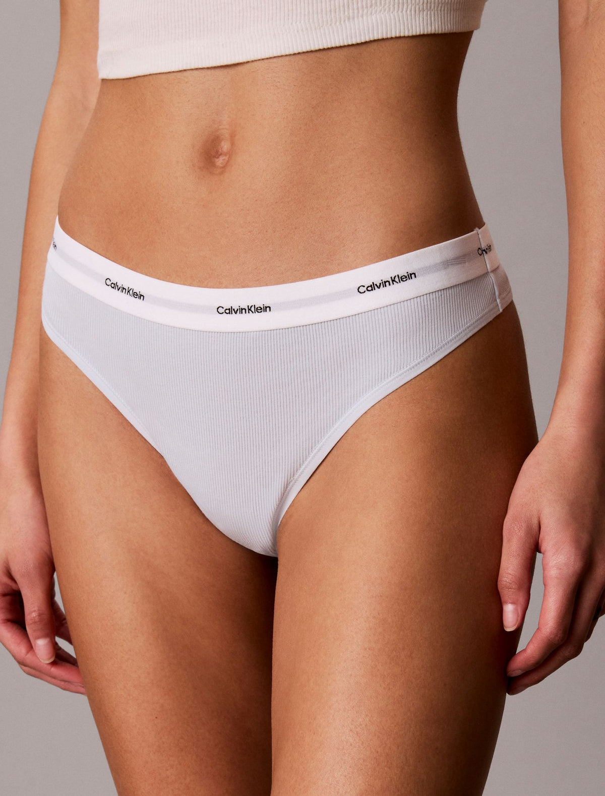 Calvin Klein Cotton Stretch Rib Thong