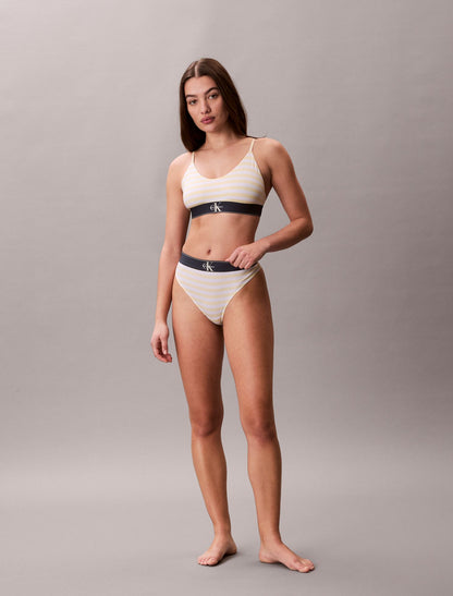 Calvin Klein Graphic Monogram Microfiber Stretch Thong