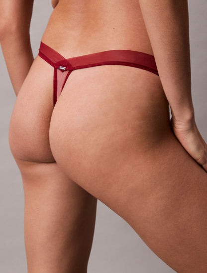 Calvin Klein CK Black Floral Lace Thong