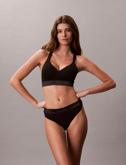 Calvin Klein Icon Cotton Modal Metallic Thong