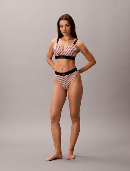 Calvin Klein Graphic Monogram Microfiber Stretch Thong