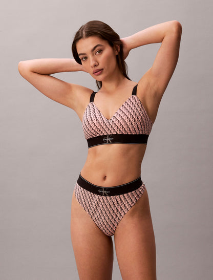 Calvin Klein Graphic Monogram Microfiber Stretch Thong