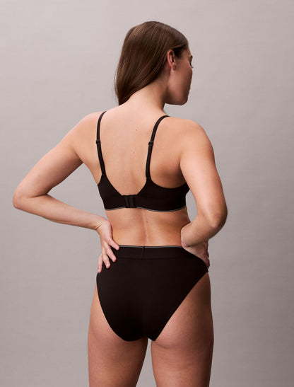 Calvin Klein Graphic Monogram Microfiber Stretch High Waist Bikini