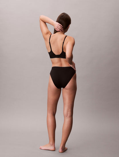 Calvin Klein Graphic Monogram Microfiber Stretch High Waist Bikini