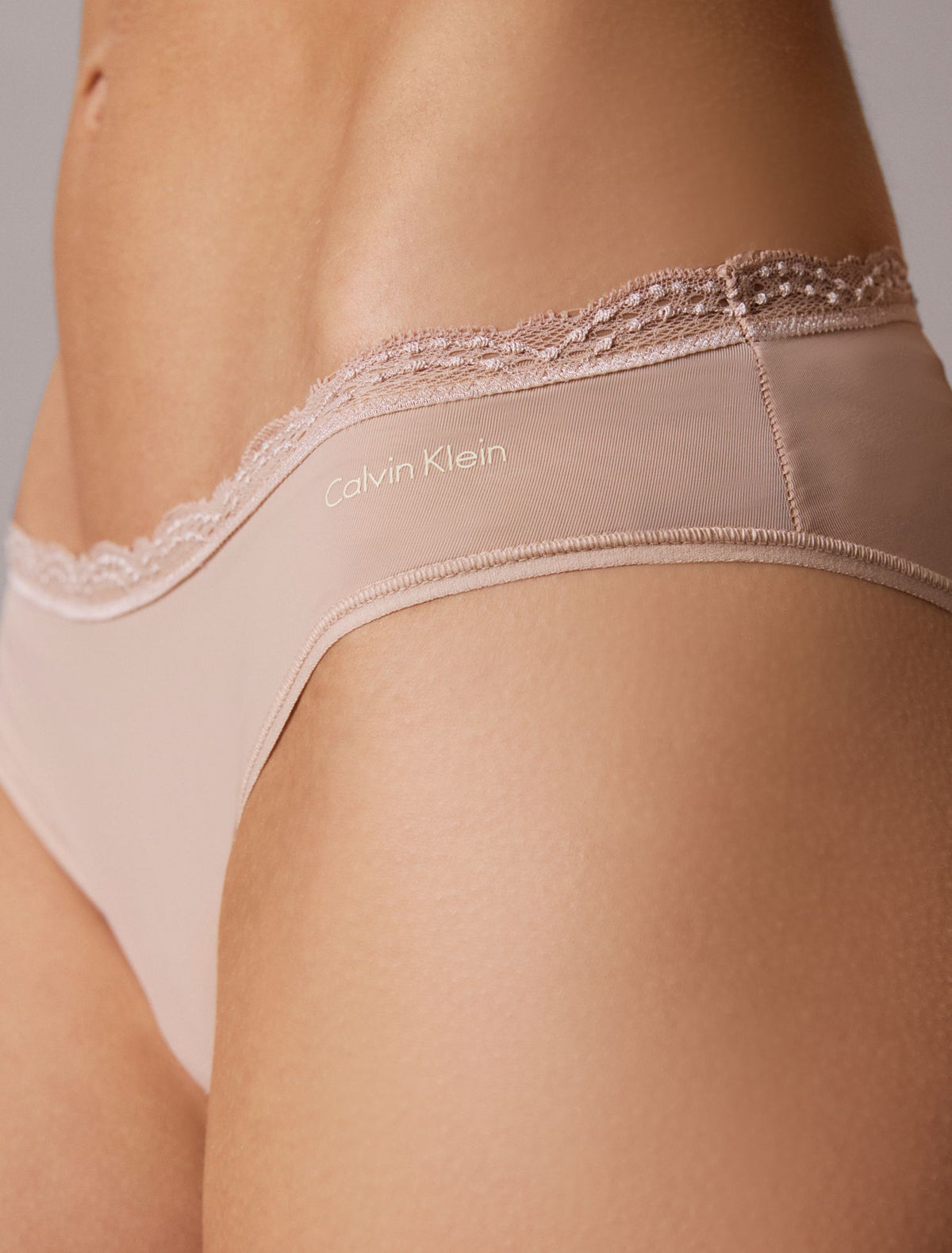 Calvin Klein Microfiber Stretch with Lace Bikini