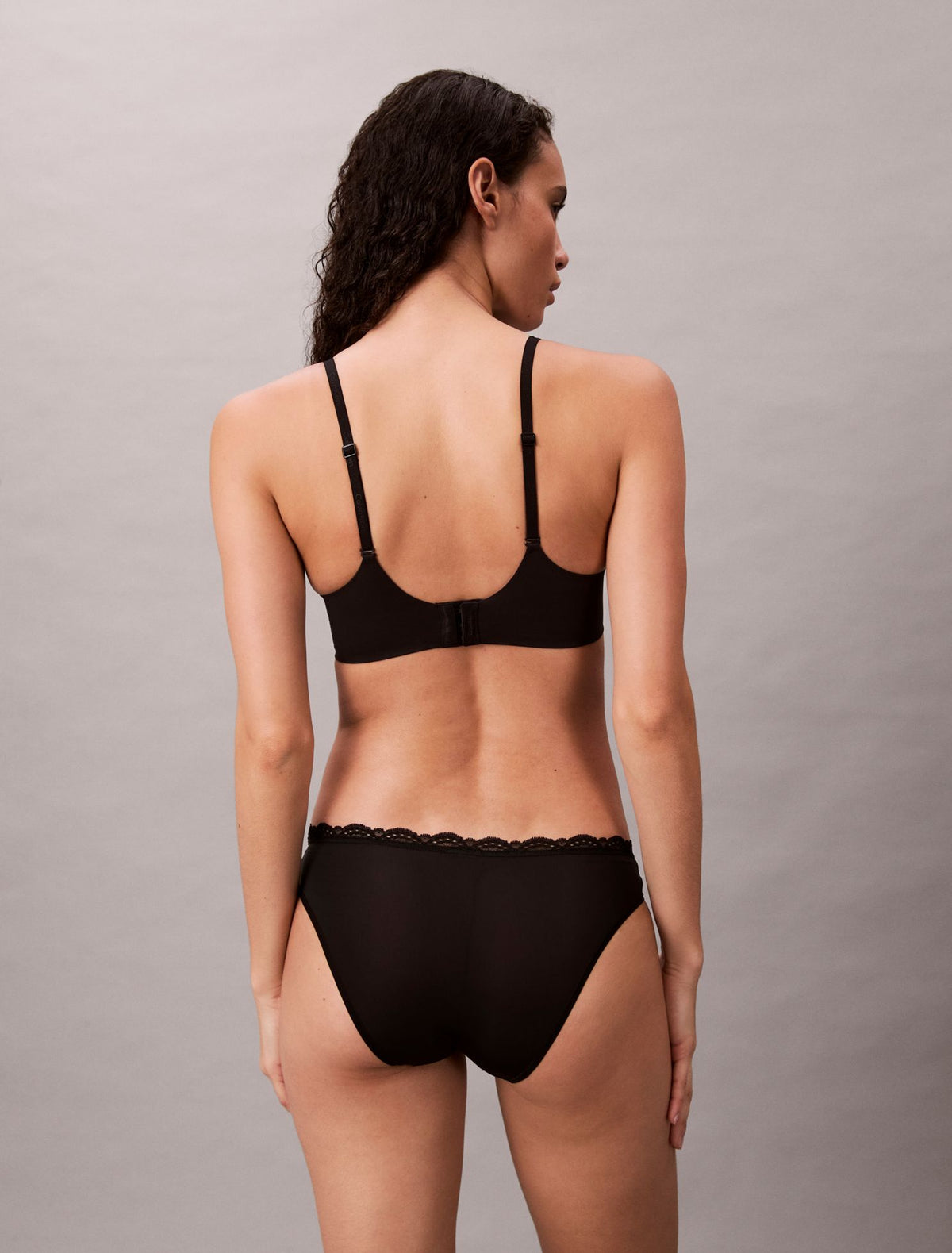 Calvin Klein Microfiber Stretch with Lace Bikini