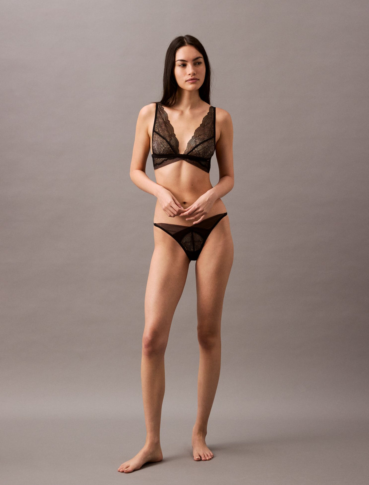 Calvin Klein CK Black Geo Lace Bikini
