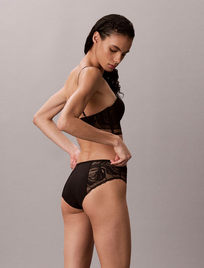 Calvin Klein CK Black Geo Lace Hipster