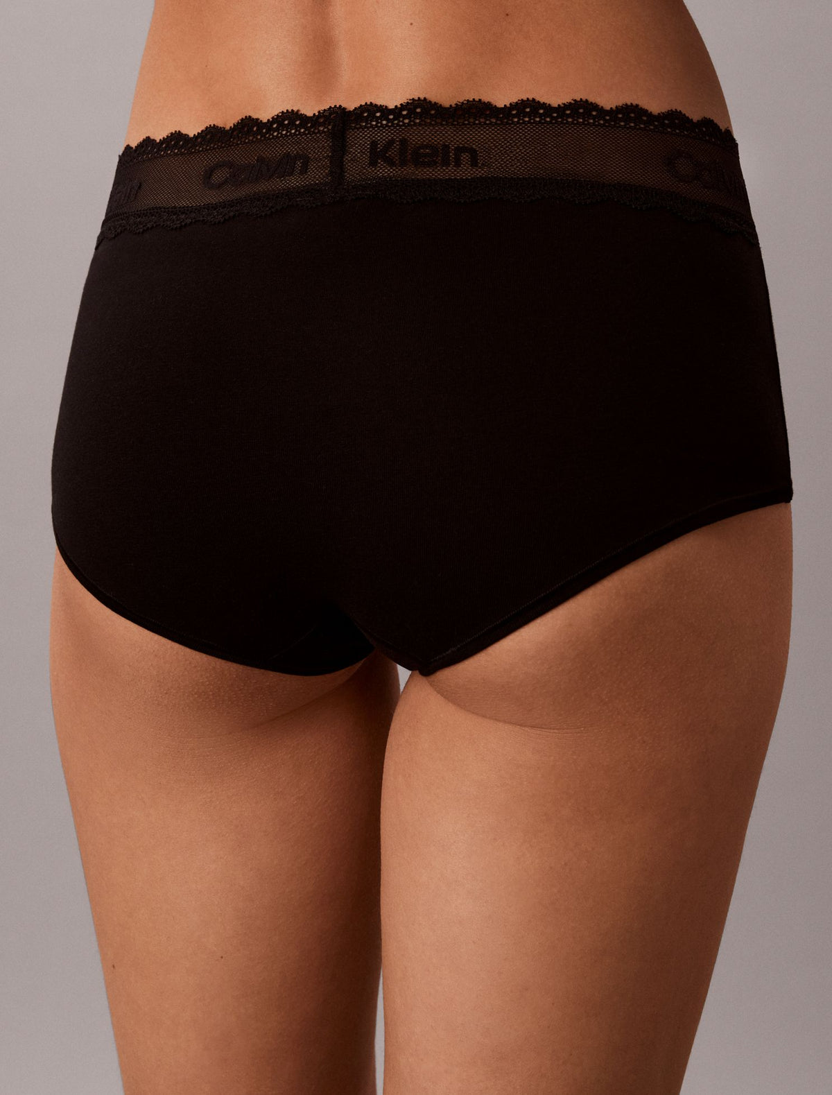 Calvin Klein Icon Cotton Lace Trim Boyshort