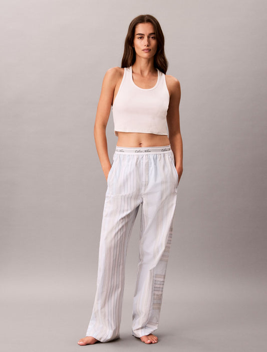 Calvin Klein Cotton Poplin Script Sleep Pants