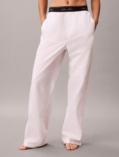 Calvin Klein Cotton Poplin Script Sleep Pants
