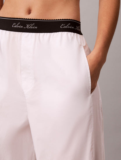 Calvin Klein Cotton Poplin Script Sleep Pants
