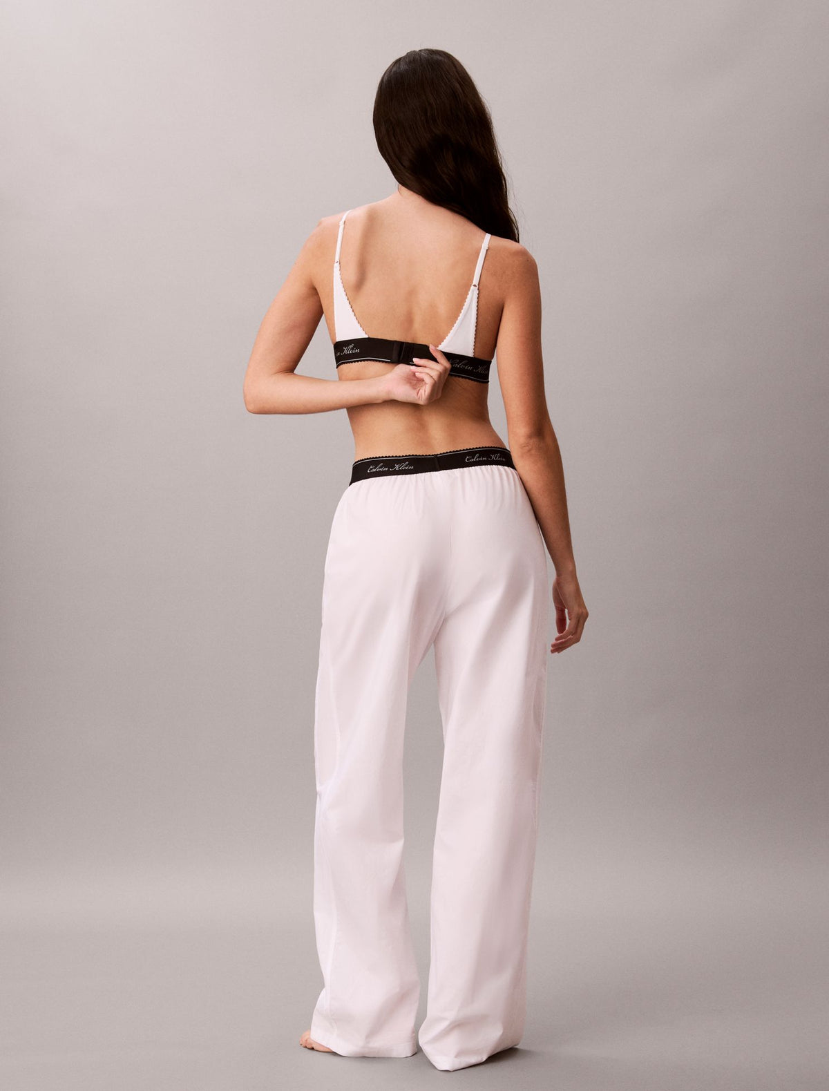 Calvin Klein Cotton Poplin Script Sleep Pants