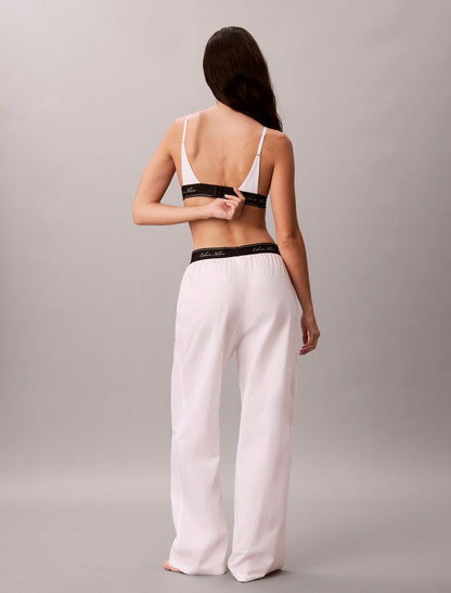 Calvin Klein Cotton Poplin Script Sleep Pants