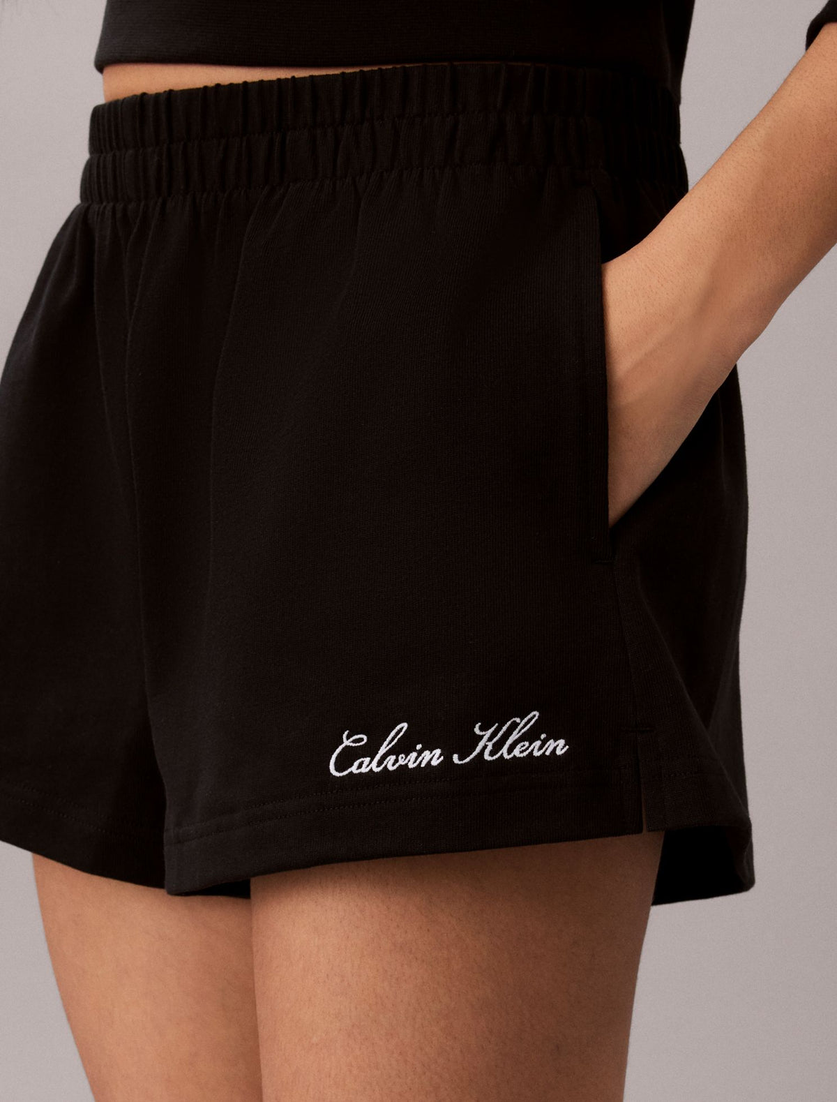 Calvin Klein Logo Cotton Jersey Sleep Short