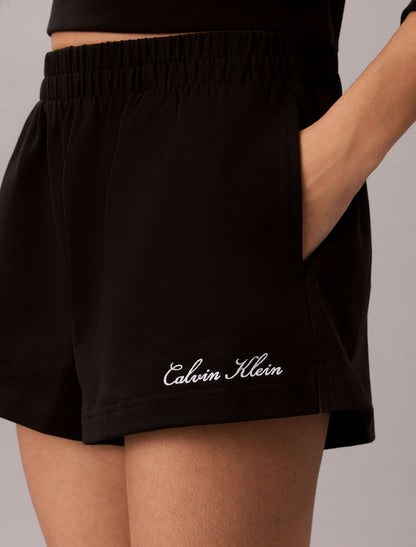 Calvin Klein Logo Cotton Jersey Sleep Short