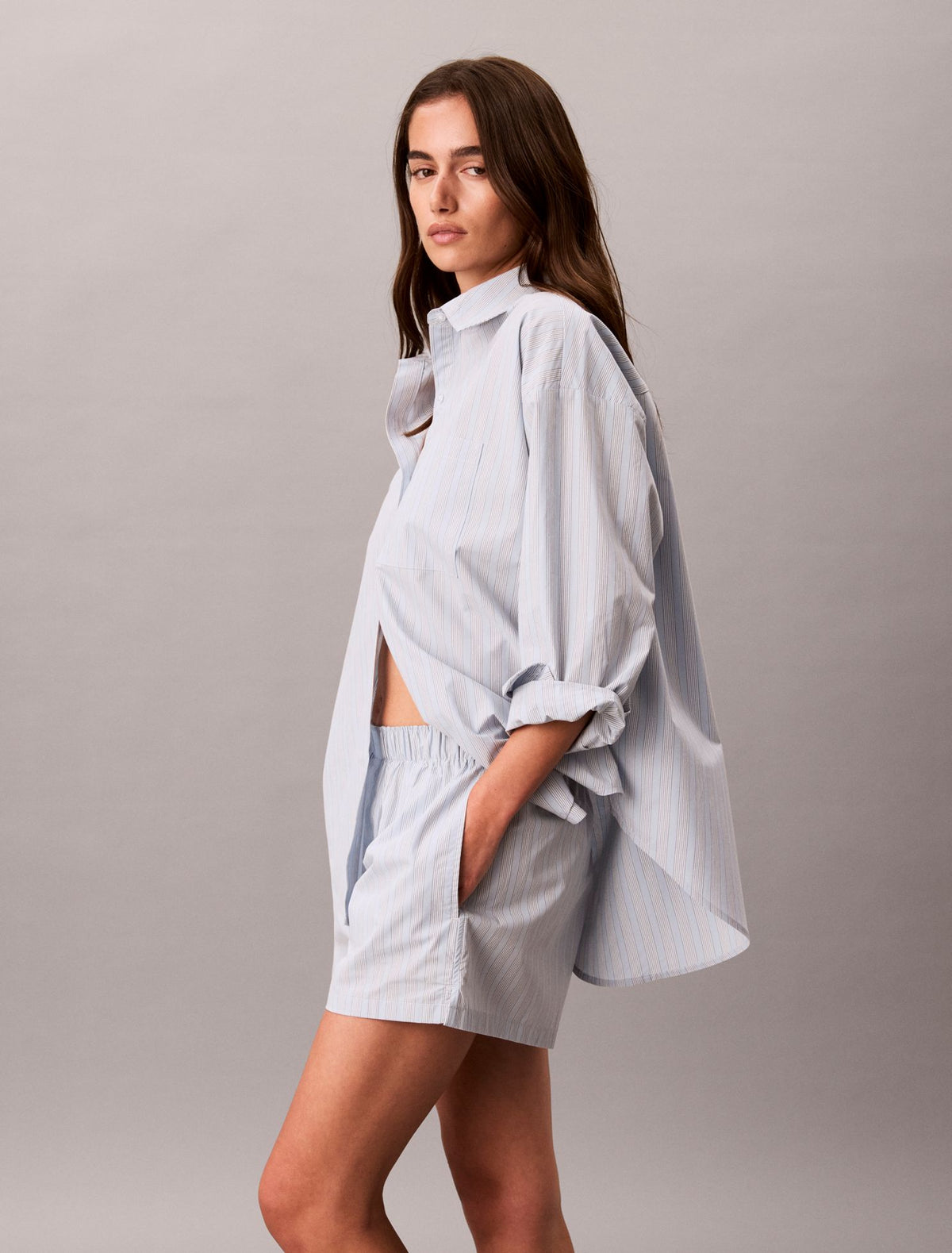 Calvin Klein Cotton Poplin Sleep Shorts