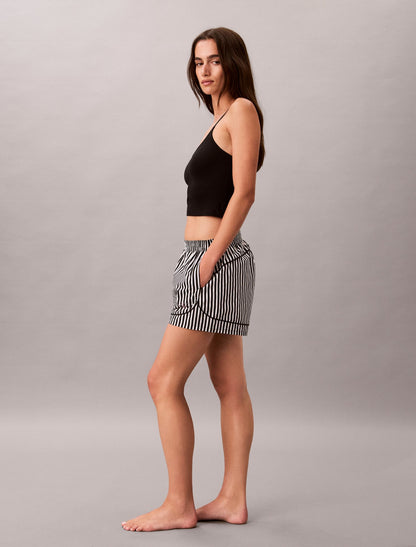 Calvin Klein Cotton Poplin Track Sleep Shorts
