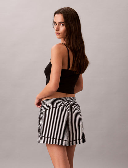 Calvin Klein Cotton Poplin Track Sleep Shorts