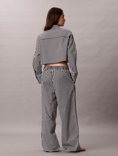 Calvin Klein Cotton Poplin Cropped Sleep Shirt