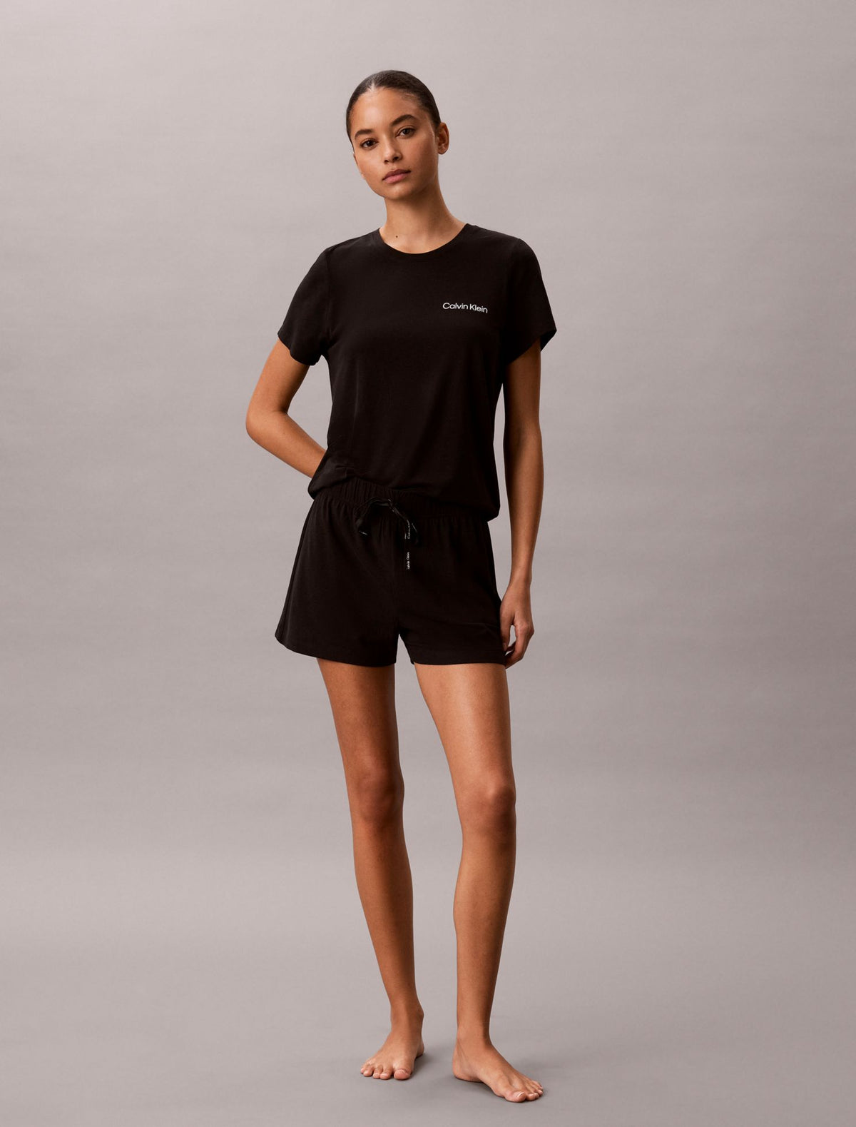 Calvin Klein Viscose Cotton Blend Tee and Shorts Set