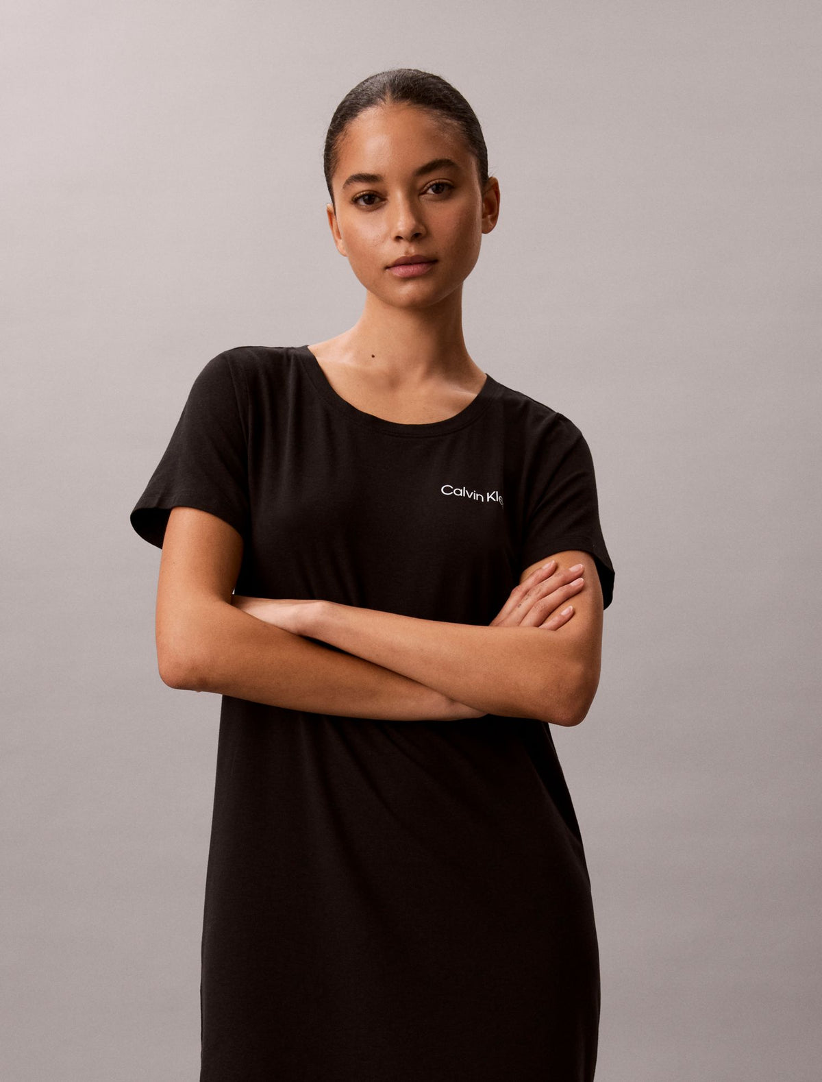 Calvin Klein Viscose Cotton Blend Night Shirt