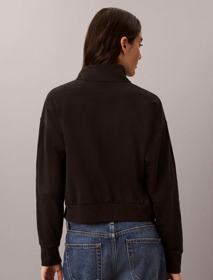 Calvin Klein Logo Cotton Jersey Sleep Sweatshirt