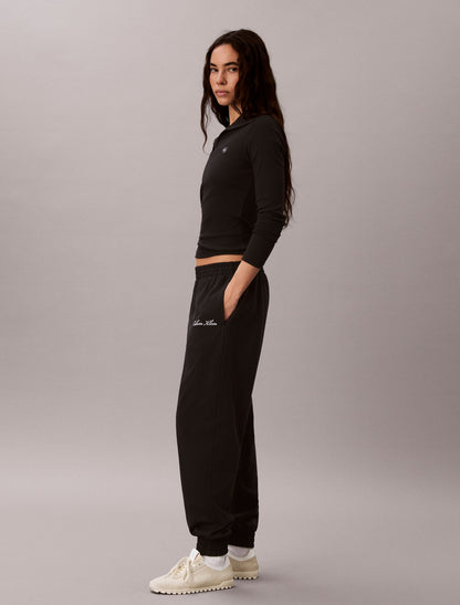 Calvin Klein Logo Cotton Jersey Sleep Sweatpants