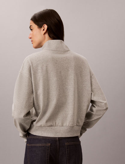 Calvin Klein Logo Cotton Jersey Sleep Sweatshirt