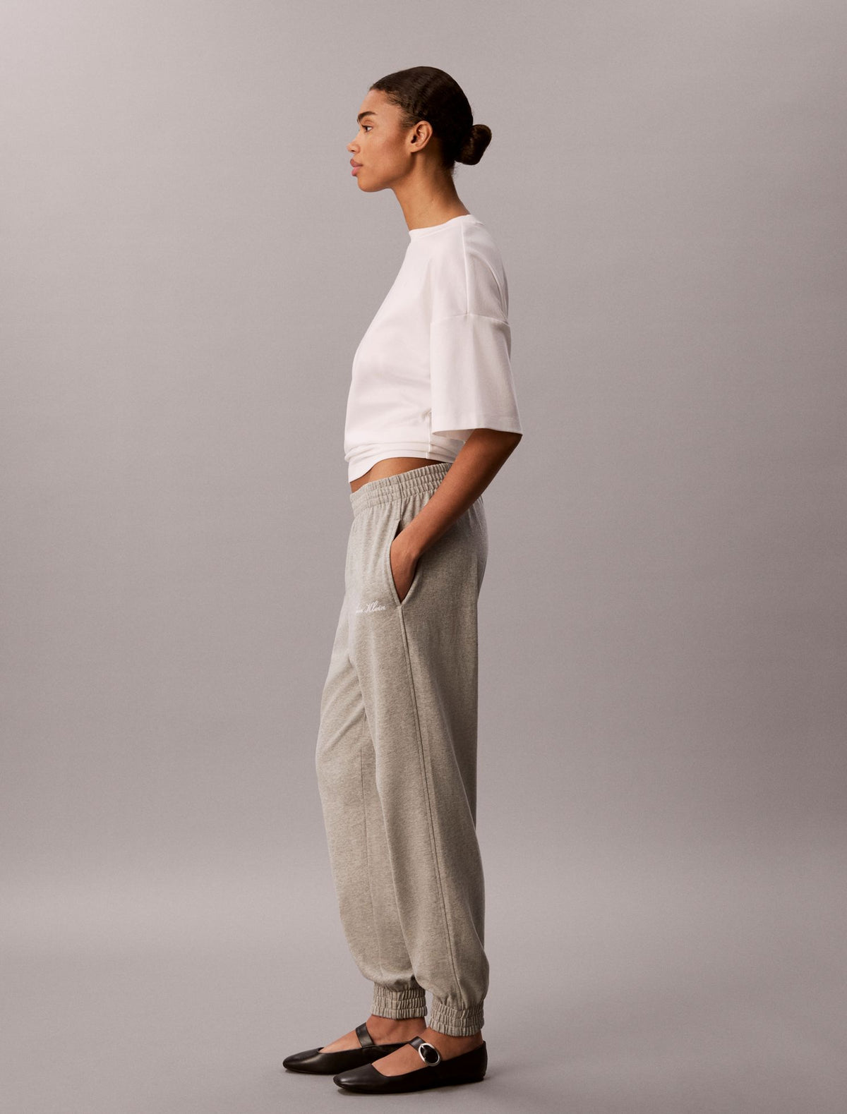 Calvin Klein Logo Cotton Jersey Sleep Sweatpants