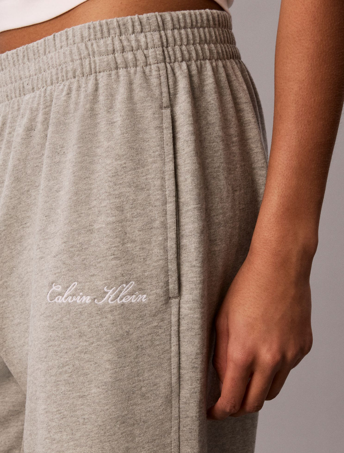 Calvin Klein Logo Cotton Jersey Sleep Sweatpants