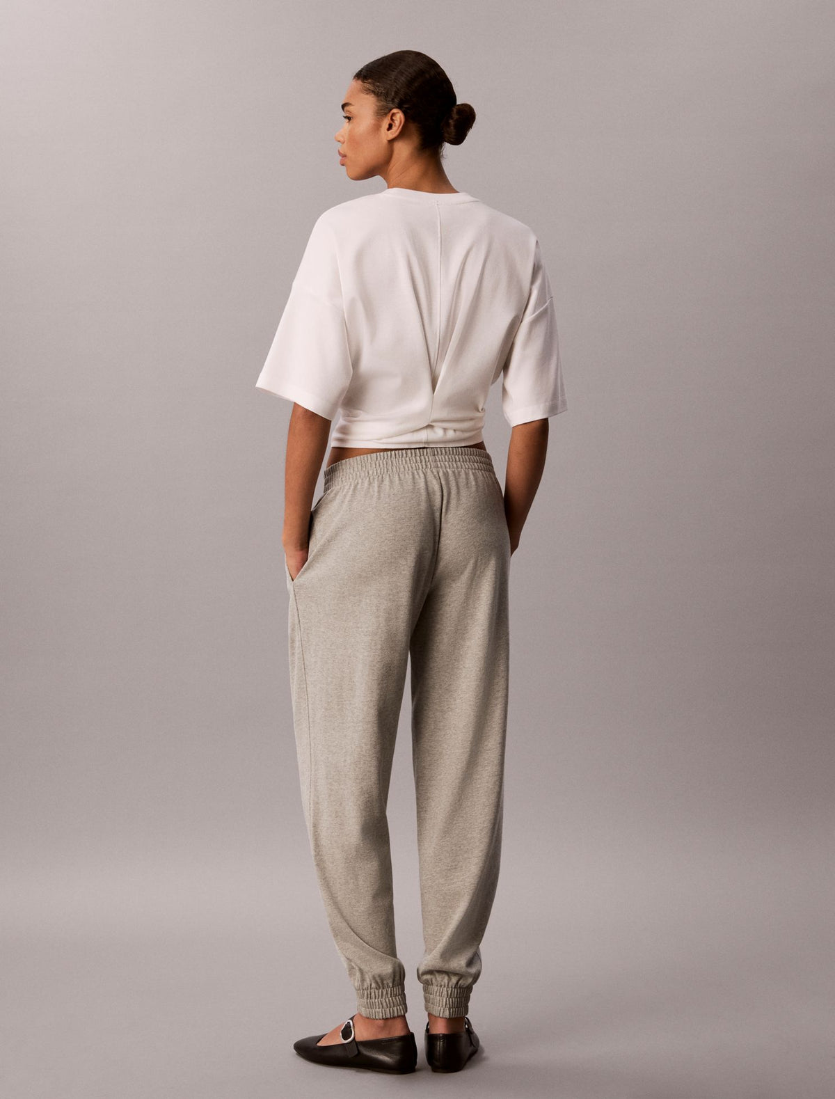 Calvin Klein Logo Cotton Jersey Sleep Sweatpants