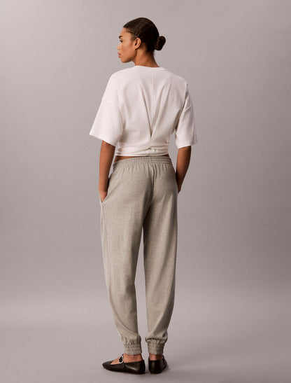 Calvin Klein Logo Cotton Jersey Sleep Sweatpants