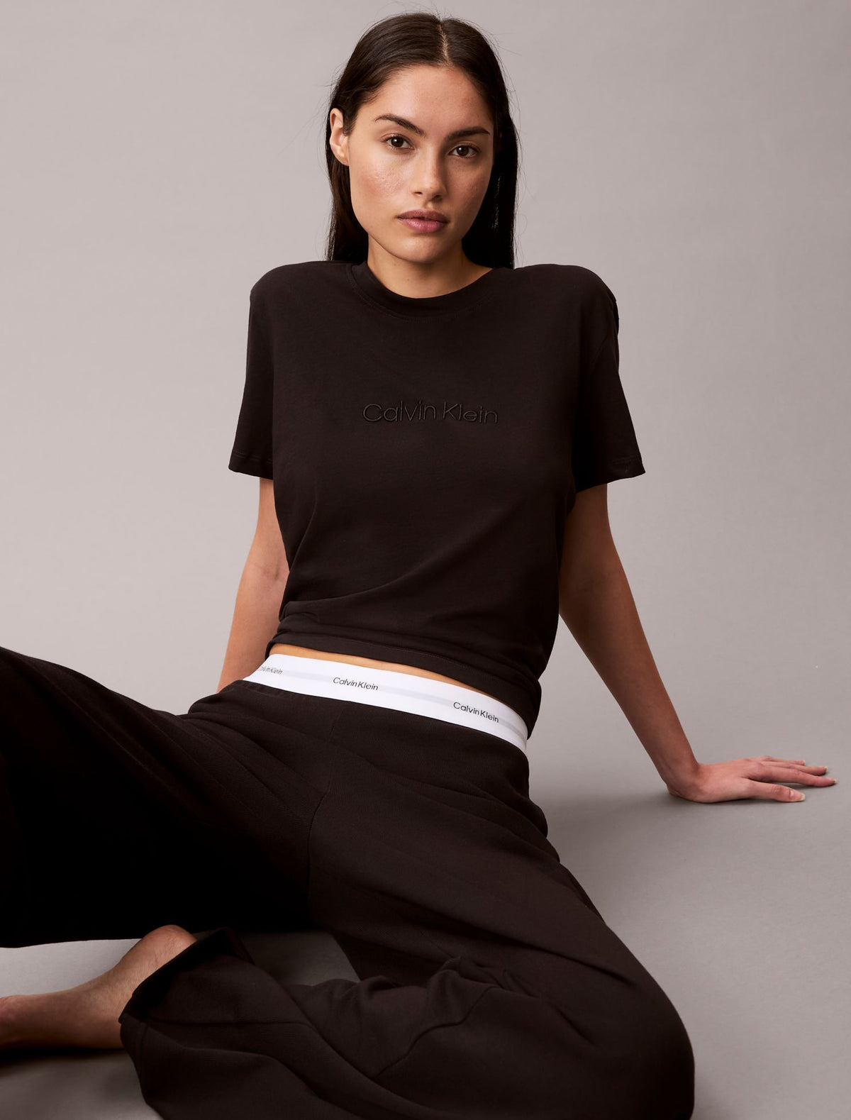 Calvin Klein Terry Lounge Crewneck Sleep T-Shirt