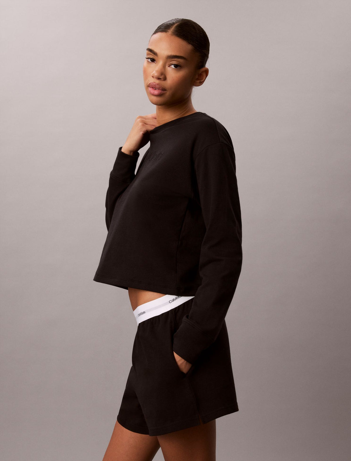 Calvin Klein Terry Lounge Relaxed Crewneck Sweatshirt