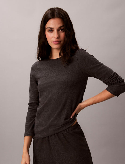 Calvin Klein Classic Comfort Cozy Waffle Sleep Top