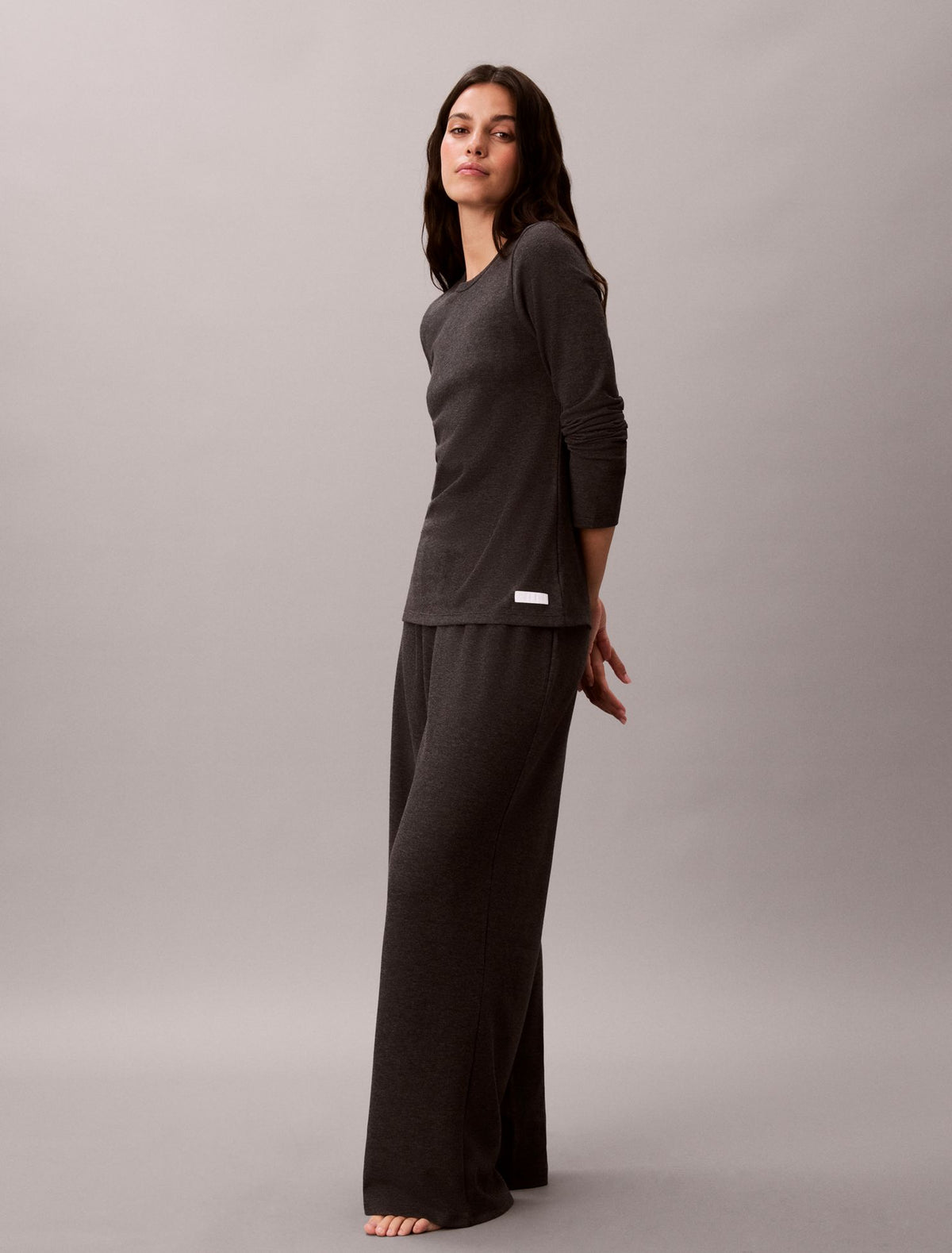 Calvin Klein Classic Comfort Cozy Waffle Sleep Top