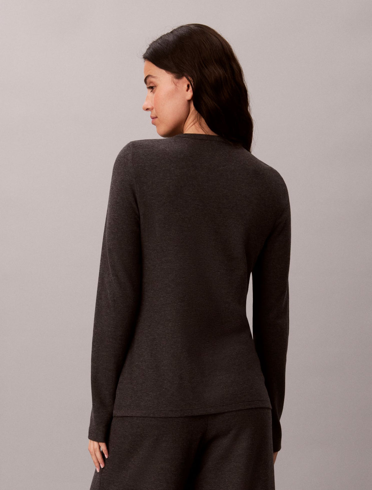Calvin Klein Classic Comfort Cozy Waffle Sleep Top