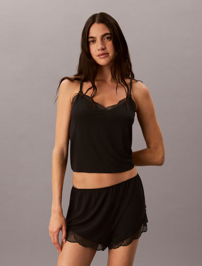Calvin Klein Ultra Soft Modal Rib Lace Shortie