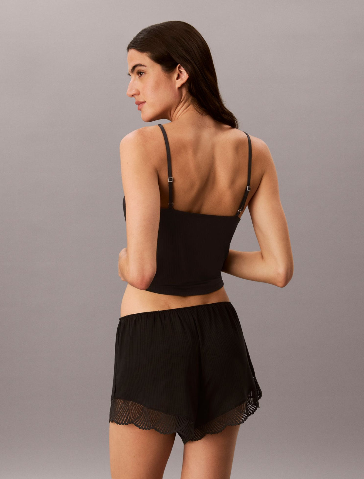 Calvin Klein Ultra Soft Modal Rib Lace Shortie