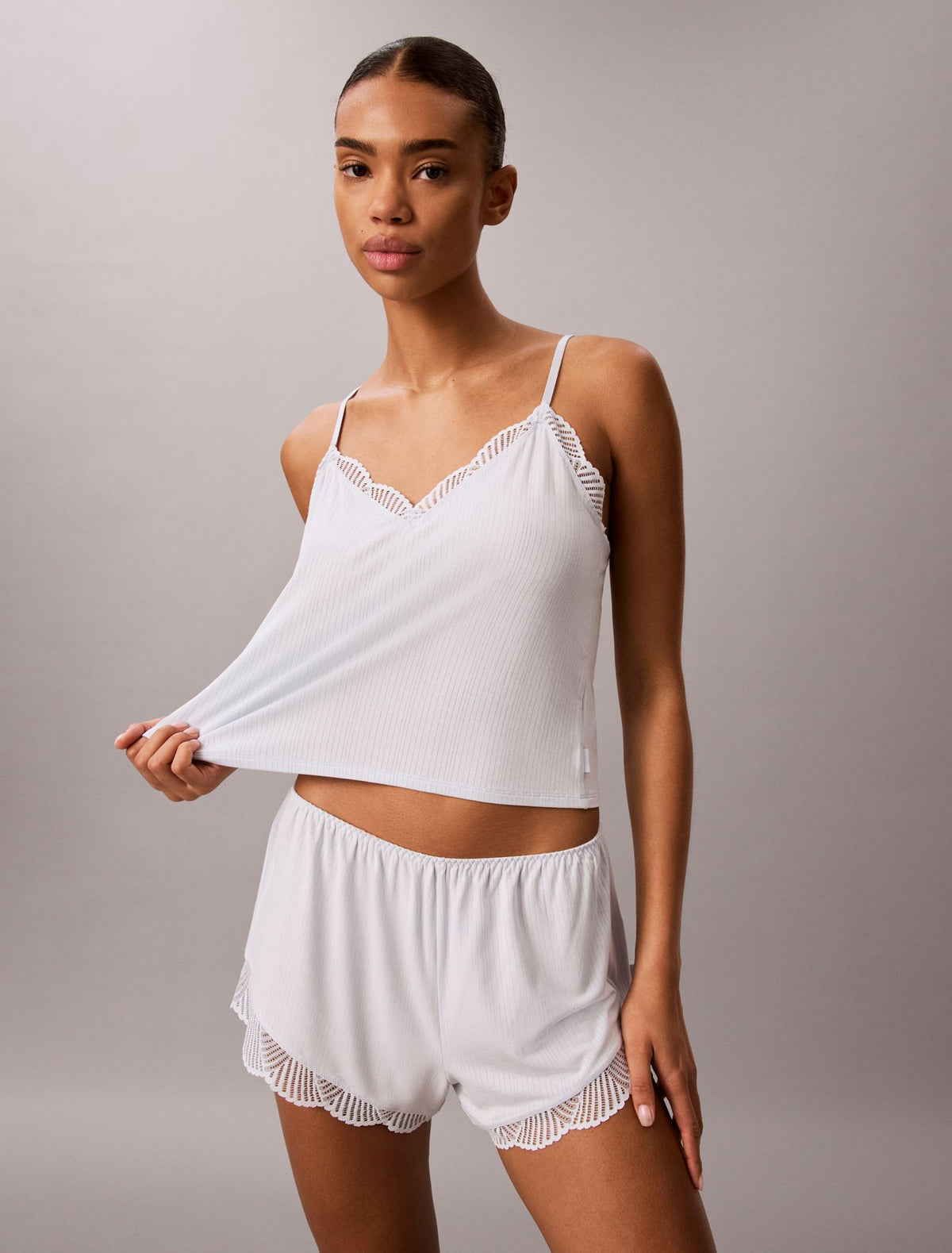 Calvin Klein Ultra Soft Modal Rib Lace Shortie