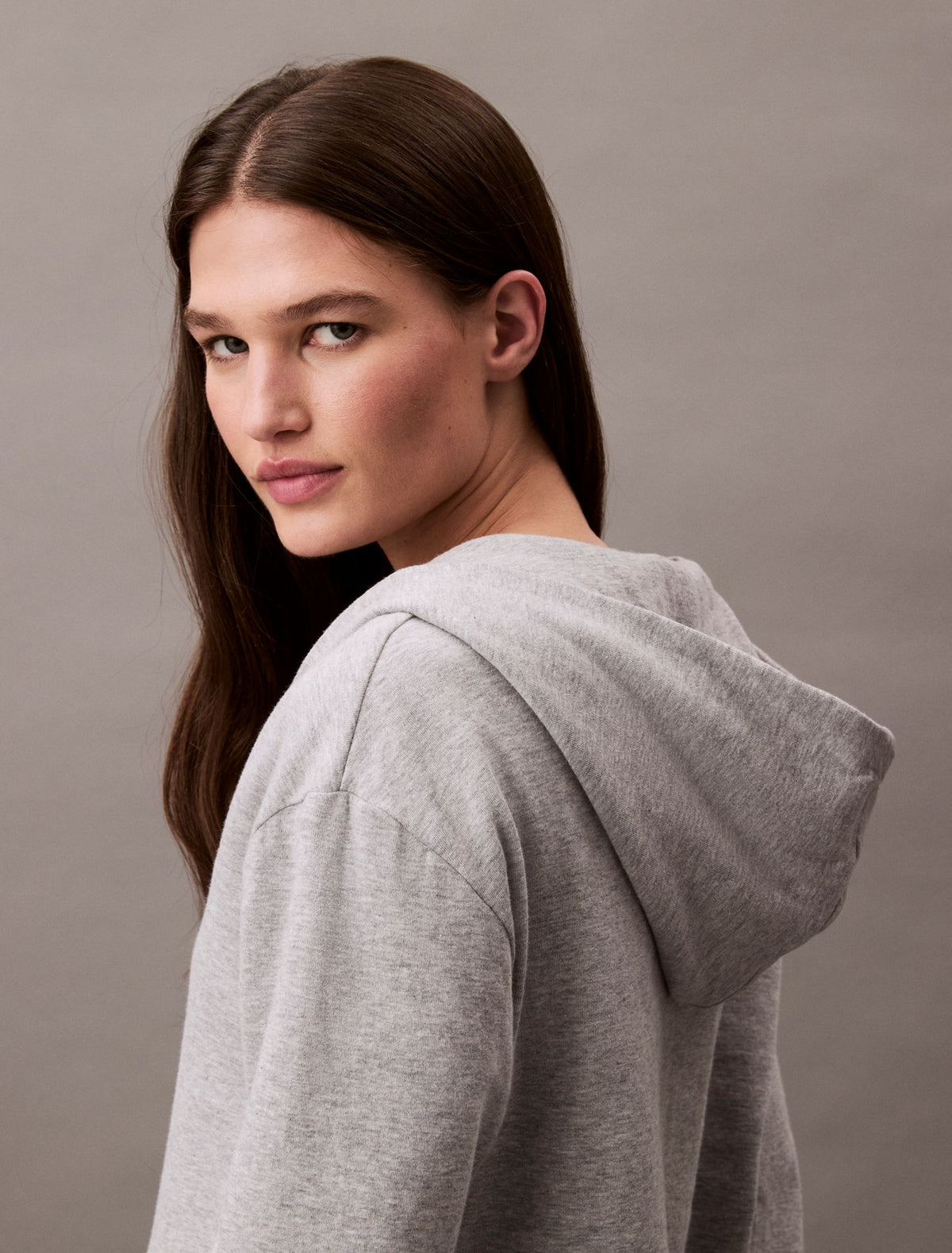 Calvin Klein Icon Cotton Terry Zip Sleep Hoodie